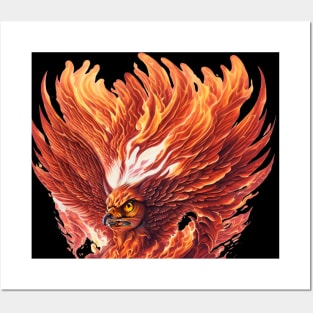 PHOENIX BIRD ANGRY Posters and Art